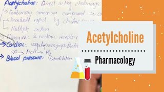 ACETYLCHOLINE  pharmacology  Cholinergic agonist [upl. by Josh204]