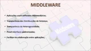 Middleware  Sistemas Distribuídos  UNIFACS 2016 [upl. by Audsley]