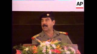 IRAQ SADDAM HUSSEIN ORDERS ELECTION OF HIS MILITARY BUREAU [upl. by Ayar]