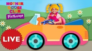 LIVE Nursery Rhymes  Driving In My Car  Mother Goose Club playhouse  Rhymes for Children [upl. by Nivram]