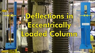 Experiment to verify Deflection in Eccentrically Loaded Column [upl. by Frydman]