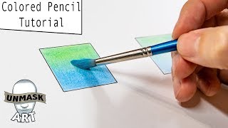 How to Blend Colored Pencils with Solvent for Beginners [upl. by Ivanah299]