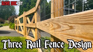 Three Rail Fence Design Tips  Simple [upl. by Acino]