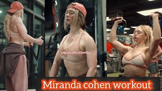 Miranda Cohen hot fitness model gym workout motivation 💪 video mirandacohen workout motivation [upl. by Eirotal]