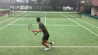 19102024 Practice Match vs Liang Set 1 australia sydney workout tennis sports [upl. by Adnalor]