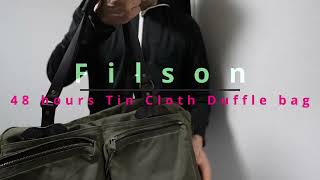 Filson  48 hours Tin Cloth Duffle Bag [upl. by Adnuahs838]