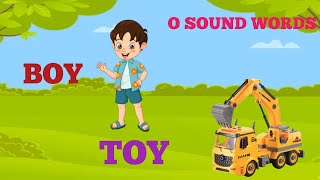 o sound words l three letters o sound l kids channel l vowel sound words learning kids [upl. by Erdnoid]