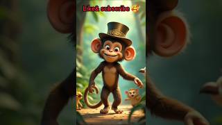 The monkey and his cap  bandar ki topii shortstories ytshortsviral monkey cap [upl. by Hselin]