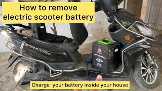 How to remove Okinawa electric scooter battery [upl. by Tormoria]