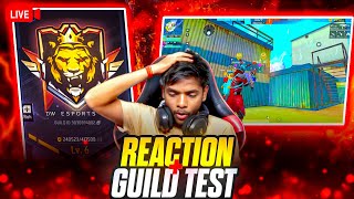 FREE FIRE LIVE GUILD TEST🎯ROOM GIVEAWAY🤯  FF LIVE TEAM CODE GIVEAWAY  LIVE REACTION FF LIVE [upl. by Goulet]