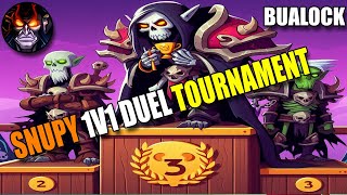 DEMONOLOGY WARLOCK TOOK 3RD PLACE AT SNUPYS 1V1 DUEL TOURNAMENT  BUALOCK PVP 1V1 WARLOCK DUELS [upl. by Isador]