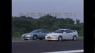 S14 Silvia vs Integra Type R Drag Race Best Motoring [upl. by Kano729]