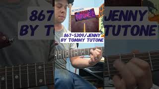 Riff for picking practice  Jenny 8675309  Guitar TAB short lesson [upl. by Drummond]