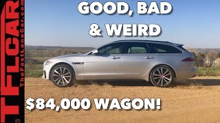 Heres Whats Good Bad and Weird about the 2018 Jaguar XF S Sportbrake [upl. by Ennaer908]