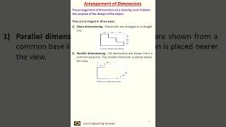 Arrangement of Dimensioning  Engineering Drawing II ED16 [upl. by Kerwin]