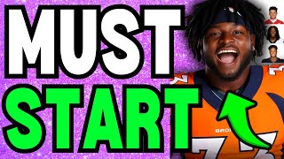 15 MUST Start Fantasy Football Players for Week 8 Jalen McMillan vs Ricky Pearsall RISK Dalvin Cook [upl. by Acireh]