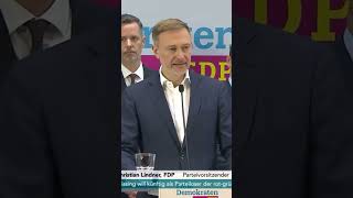 Lindner mit Tränen in den Augen politik nachrichten bundestag [upl. by Nytsrik]