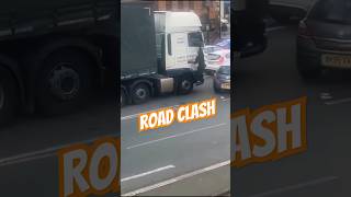 When Two Drivers Cant Share the Road trucking lkw camion hgv clash row job [upl. by Fitz]