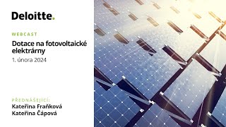 Dotace na fotovoltaické elektrárny [upl. by Eirak889]