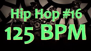 125 BPM  Hip Hop 16  44 Drum Beat  Drum Track [upl. by Dasteel]