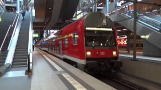 Berlin Alte Dosto  Baureihe 112 Ersatzzug in Berlin Hauptbahnhof RE5 1080p50 ᴴᴰ [upl. by Tezil]