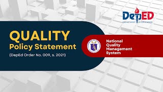 DepEd Quality Policy Statement [upl. by Pietro]