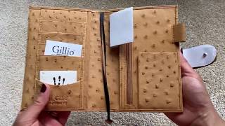 Unboxing of Gillio A6 and B6 Appunto Real Ostrich Chestnut and Epoca Rust [upl. by Ecnar]