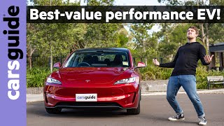 Tesla Model 3 2024 review Performance EV tested Half the price of BMW M3 and MercedesAMG C63 S [upl. by Schargel]