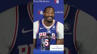 Sixers Andre Drummond says hes the quotbest rebounder everquot [upl. by Nail]