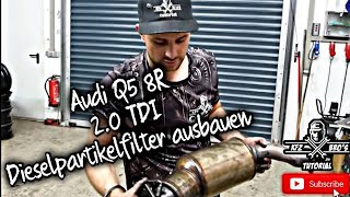 Audi Q5 8R 20 TDI  CAGA  Dieselpartikelfilter ausbauen  Anleitung  Diesel Particulate Filter [upl. by Wynne]