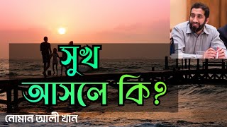 সুখ আসলেই কি Nouman Ali Khan Bangla Lecture  noumanalikhan [upl. by Annawit704]