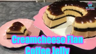 Creamcheese Flan Coffee Jelly  mysweetambitions [upl. by Alathia]