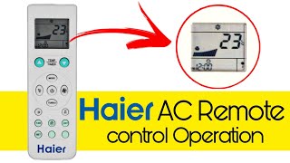 Haier AC Remote Control Operation  Haier AC Remote functions  Haier Air Conditioner  Tech Cloning [upl. by Kassab356]