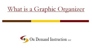 What is a Graphic Organizer How do Writers Use Graphic Organizers [upl. by Diena]