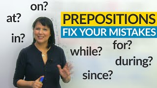 Prepositions Fix 8 Common Errors with the FUN method [upl. by Cleres]