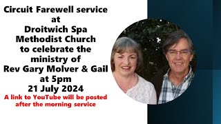 Welcome to Worship at Droitwich Spa Methodist Church [upl. by Rema]