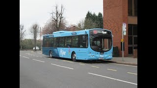 Trent Barton  Ilkeston Flyer route visual from Derby to Cotmanhay [upl. by Kerred]