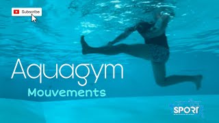 AQUAGYM  mouvements  Actisport by Romain [upl. by Halstead40]