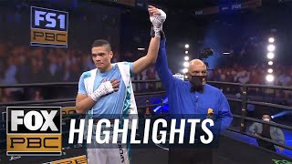 Amilcar Vidal dominates previouslyundefeated Edward Ortiz in 2ndround KO  HIGHLIGHTS  PBC ON FOX [upl. by Idid512]