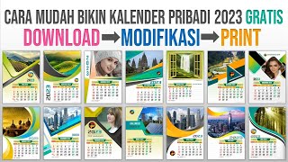 Cara Mudah Membuat Kalender Pribadi 2023 gratis [upl. by Devan882]