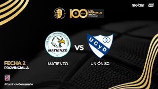 FECHA 2 PROVINCIAL A MATIENZO CBA 69  73 UNION SG [upl. by Repooc]