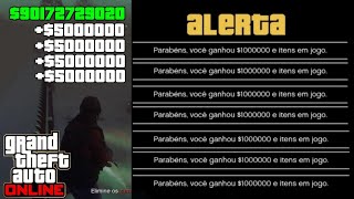 SAIU NOVO GLITCH DE DINHEIRO SOLO ILIMITADO NO GTA 5 ONLINE US 10000000 em minutos [upl. by Haag39]