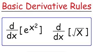 Basic Differentiation Rules For Derivatives [upl. by Archibaldo956]