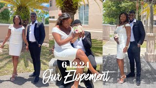 WE ELOPED Our Courthouse Wedding Vlog ❤️ [upl. by Bohlin]