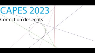 Correction des écrits du CAPES de maths 2023 Partie 1 [upl. by Liponis]