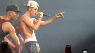 Justin Bieber BoyfriendBaby Shirtless San Jose 62613 HD [upl. by Aihtenyc]