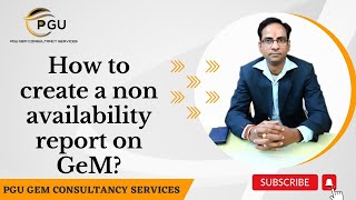 How to create a non availability report on GeM  How to Download Report [upl. by Nomi]