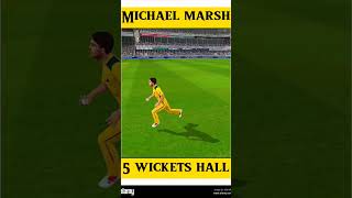 Michael Marsh 5 wicket hall india vs Australia t20 highlights shortvideo [upl. by Aisekal]