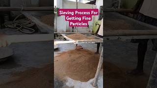 Sieving Process For Getting Fine Sand  viral shorts [upl. by Philipp]