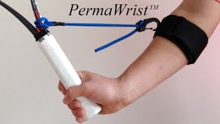 PermaWrist tennis swing training aid instruction video [upl. by Selassie]